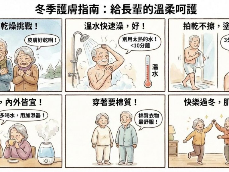 《冬季護膚指南：給長輩的溫柔呵護》