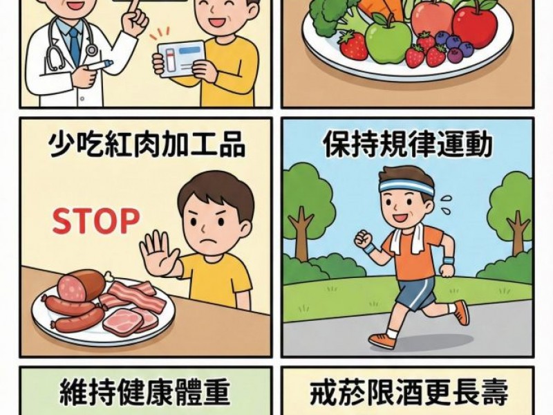 《遠離大腸癌，健康六招跟著做！》